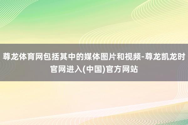 尊龙体育网包括其中的媒体图片和视频-尊龙凯龙时官网进入(中国